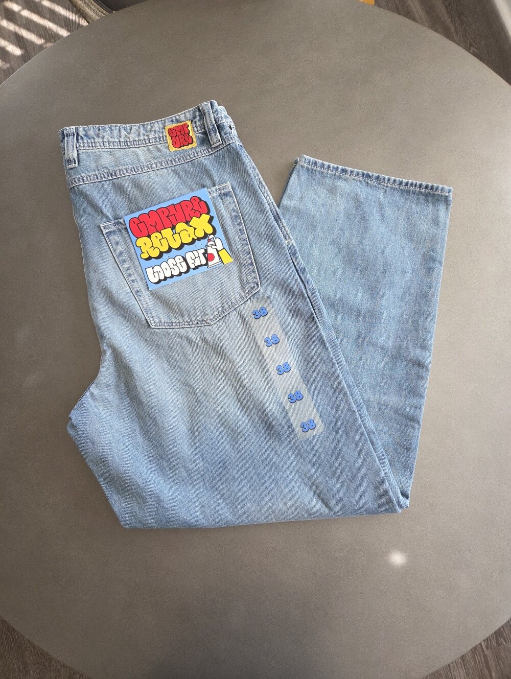 Empyre Mens Blue Loose Fit Skate Jeans Size 38 NWT 90s Grunge Y2K